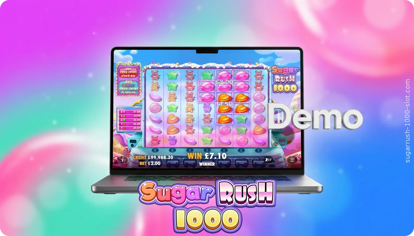 The Sugar Rush 1000 demo lets you play for free with no risk
