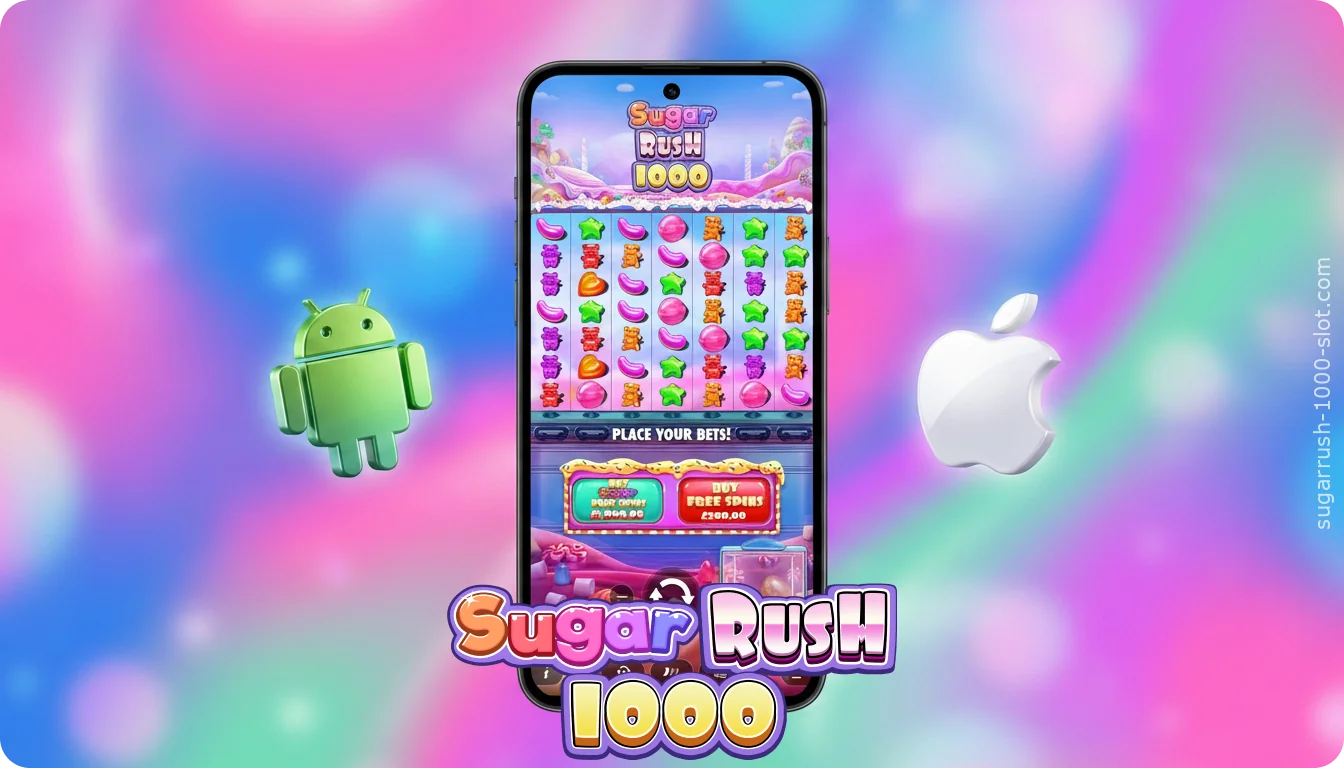 The mobile version of the Sugar Rush 1000 slot runs smoothly, retaining all features and intuitive controls
